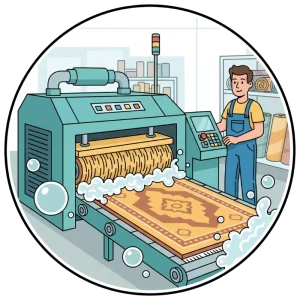 قالیشویی در میدان ملت