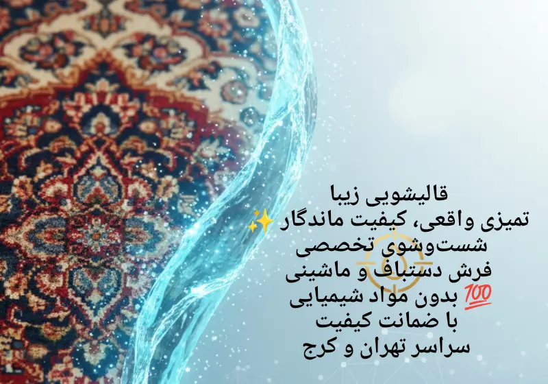قالیشویی در محدوده مطهری